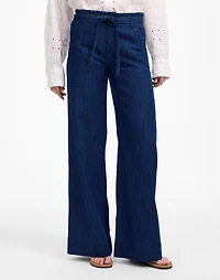 The Denim Pull-On Wide-Leg Pant | Madewell