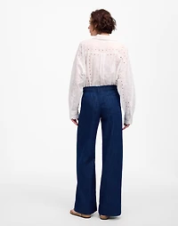 The Denim Pull-On Wide-Leg Pant | Madewell