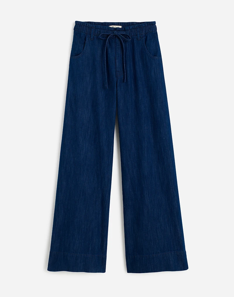 The Denim Pull-On Wide-Leg Pant | Madewell