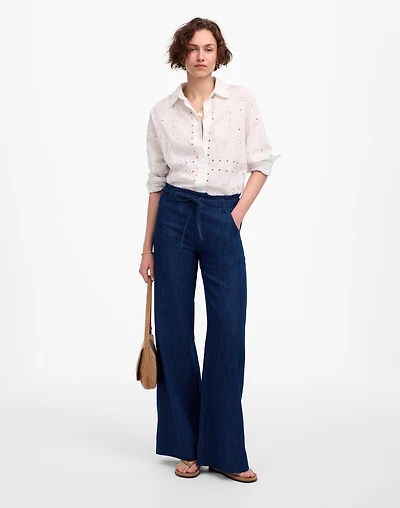 The Denim Pull-On Wide-Leg Pant | Madewell