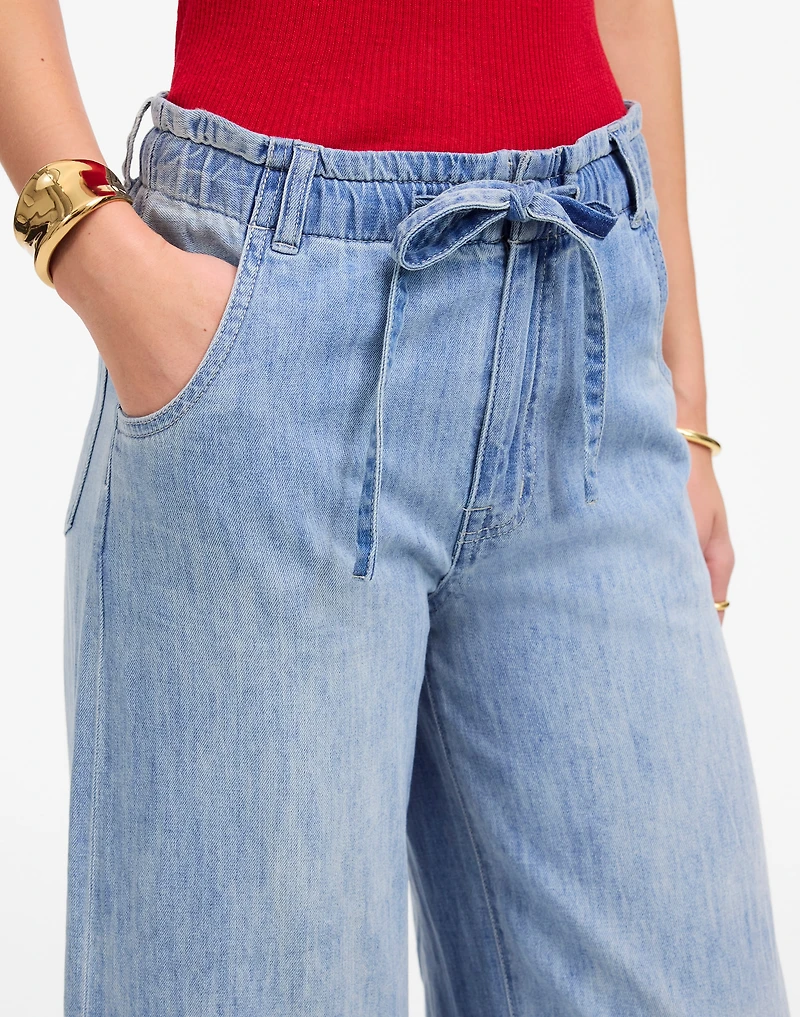 The Denim Pull-On Wide-Leg Pant | Madewell