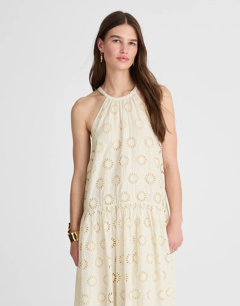 Embroidered Drop-Waist Maxi Dress | Madewell