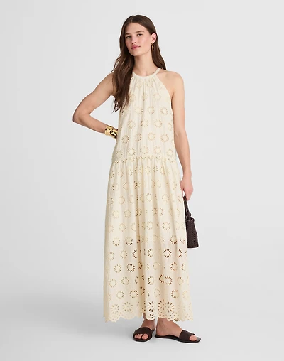 Embroidered Drop-Waist Maxi Dress | Madewell