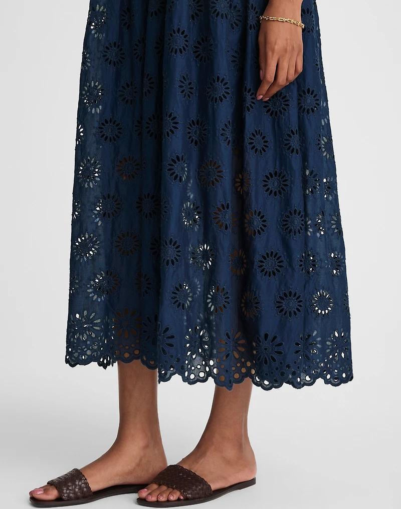 Embroidered Drop-Waist Maxi Dress | Madewell