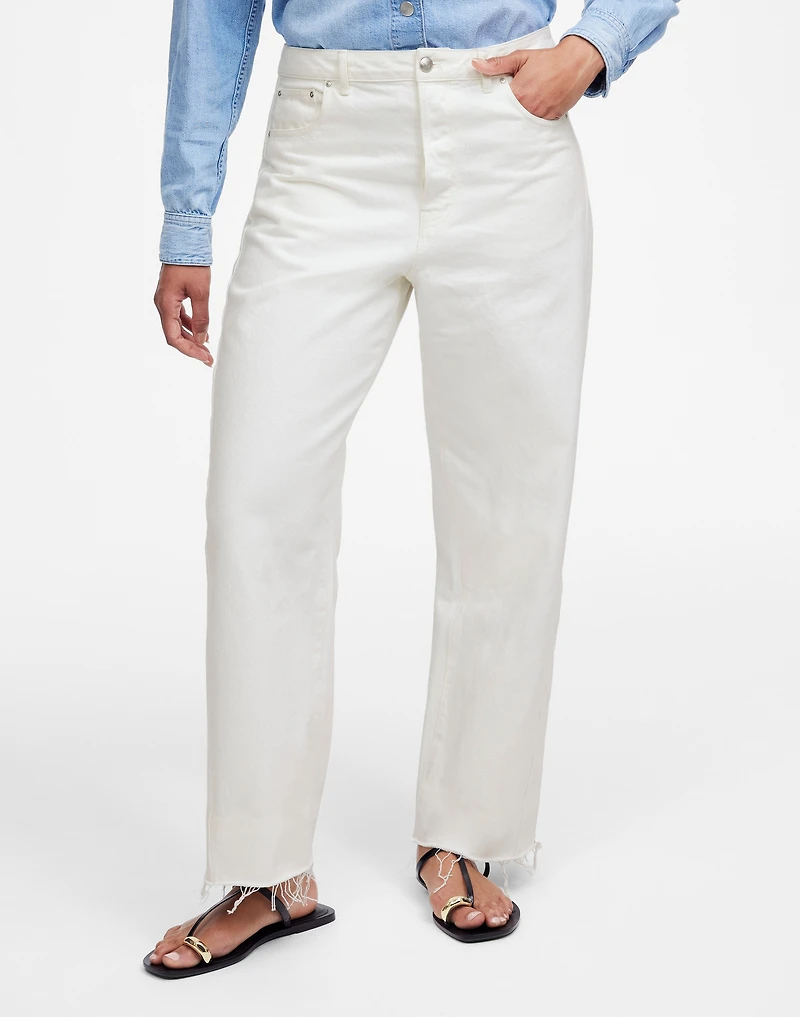 The Curvy Pieced Barrel-Leg Jean | Madewell