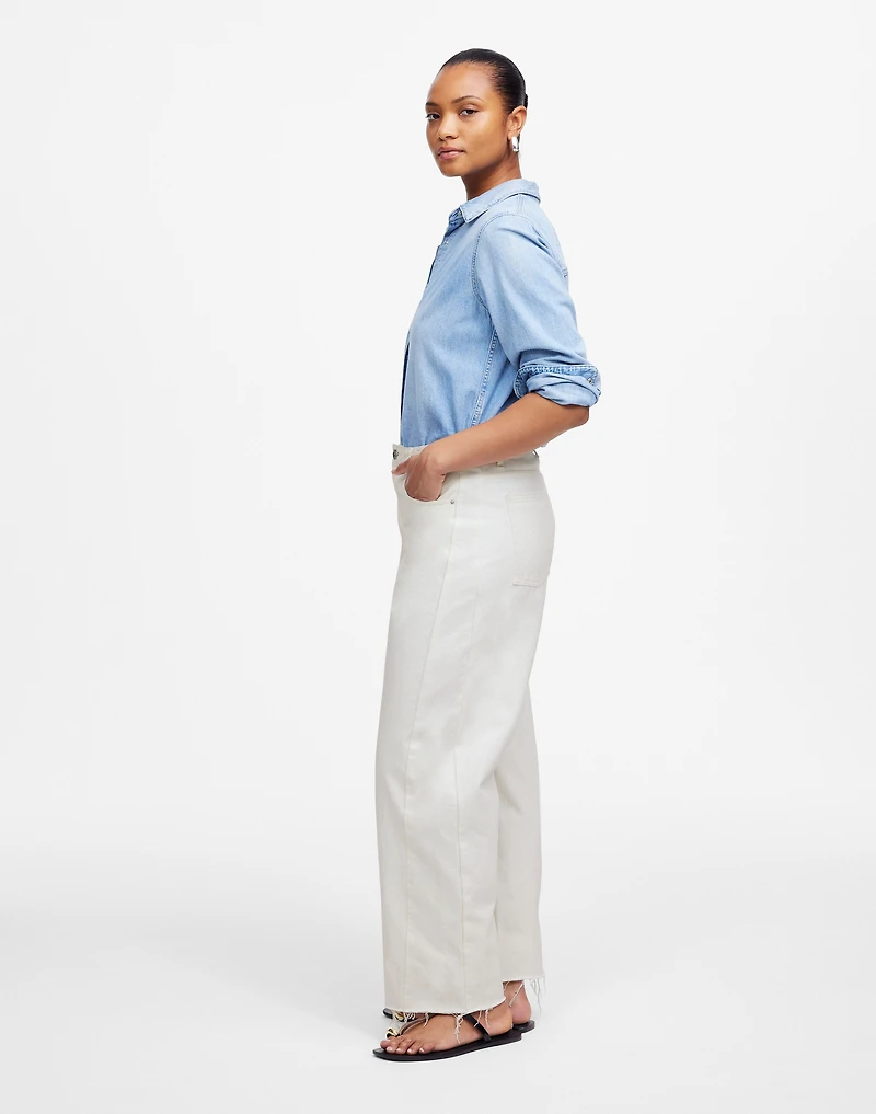 The Curvy Pieced Barrel-Leg Jean | Madewell