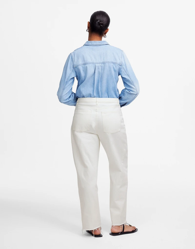 The Curvy Pieced Barrel-Leg Jean | Madewell