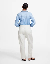 The Curvy Pieced Barrel-Leg Jean | Madewell