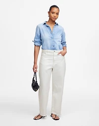 The Curvy Pieced Barrel-Leg Jean | Madewell