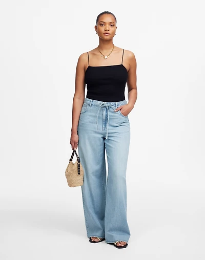 Curvy Superwide-Leg Jeans Ashbury Wash: Airy Denim Edition | Madewell