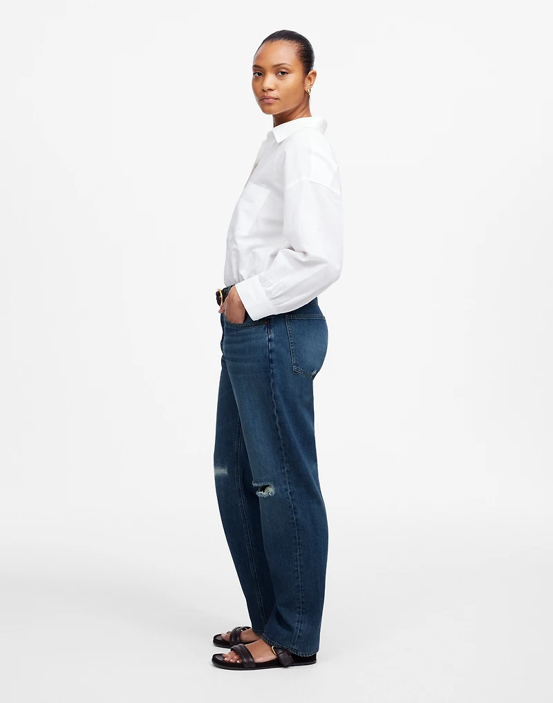 The Curvy Dean Easy Straight Crop Jean Labette Wash | Madewell