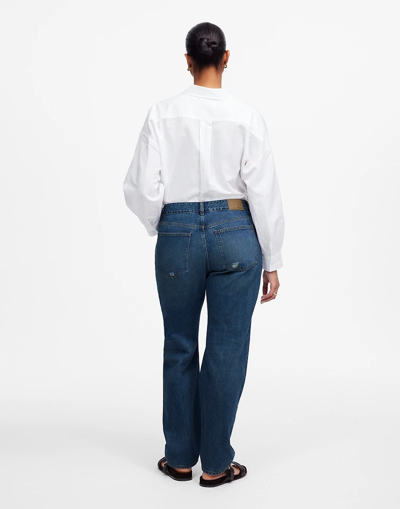The Curvy Dean Easy Straight Crop Jean Labette Wash | Madewell