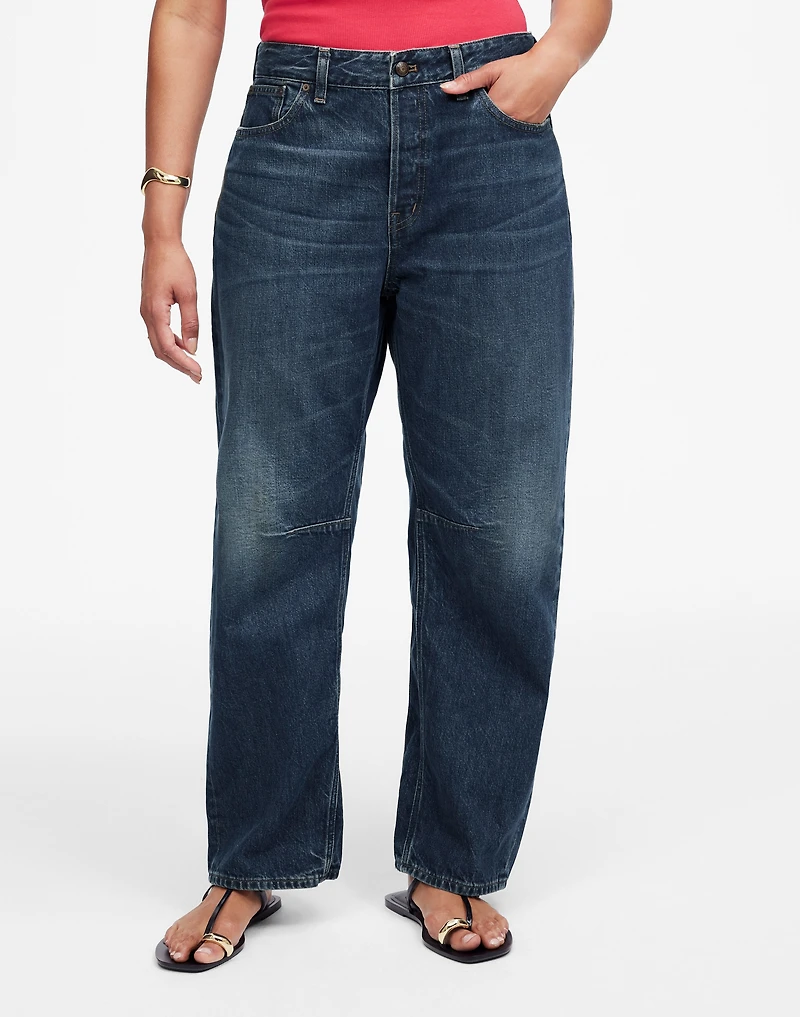 The Curvy Darted Barrel-Leg Jean | Madewell