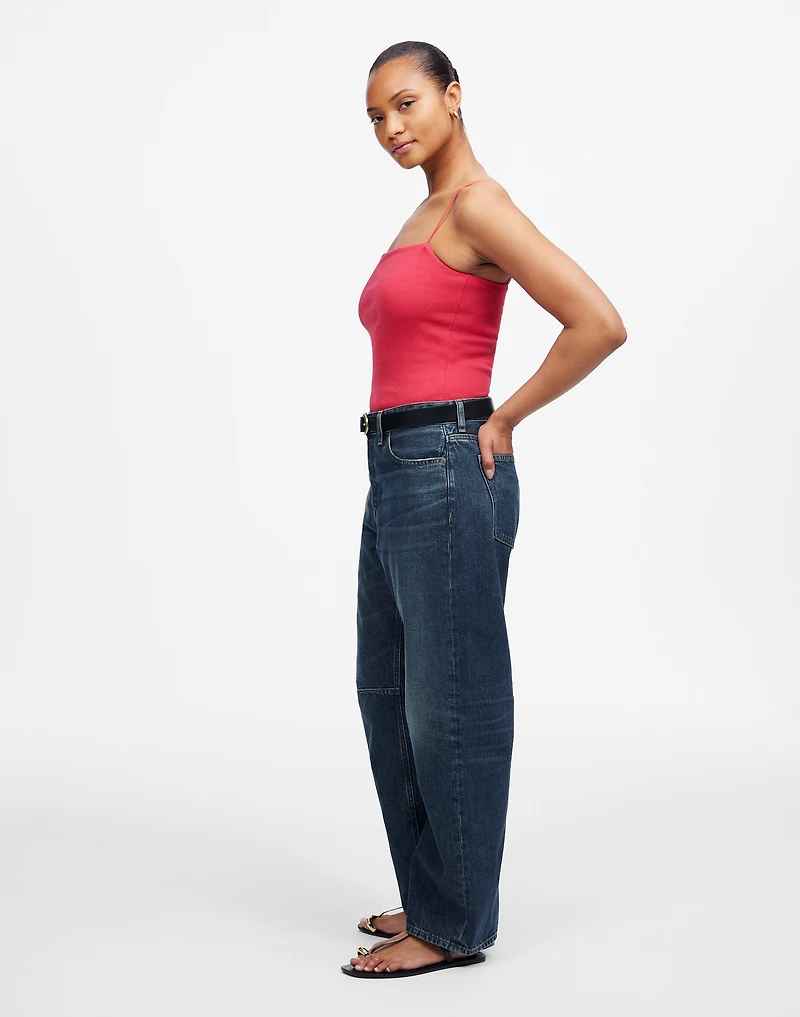 The Curvy Darted Barrel-Leg Jean | Madewell