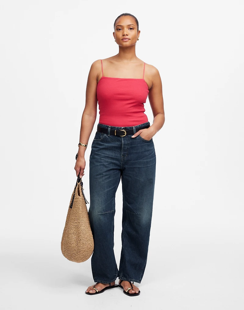 The Curvy Darted Barrel-Leg Jean | Madewell