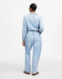 The Curvy Pieced Barrel-Leg Jean | Madewell