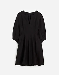 Splitneck Mini Dress 100% Linen | Madewell