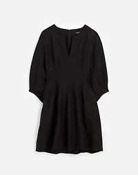 Splitneck Mini Dress 100% Linen | Madewell