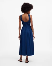 The Melody Scoopback Smocked Midi Dress | Madewell