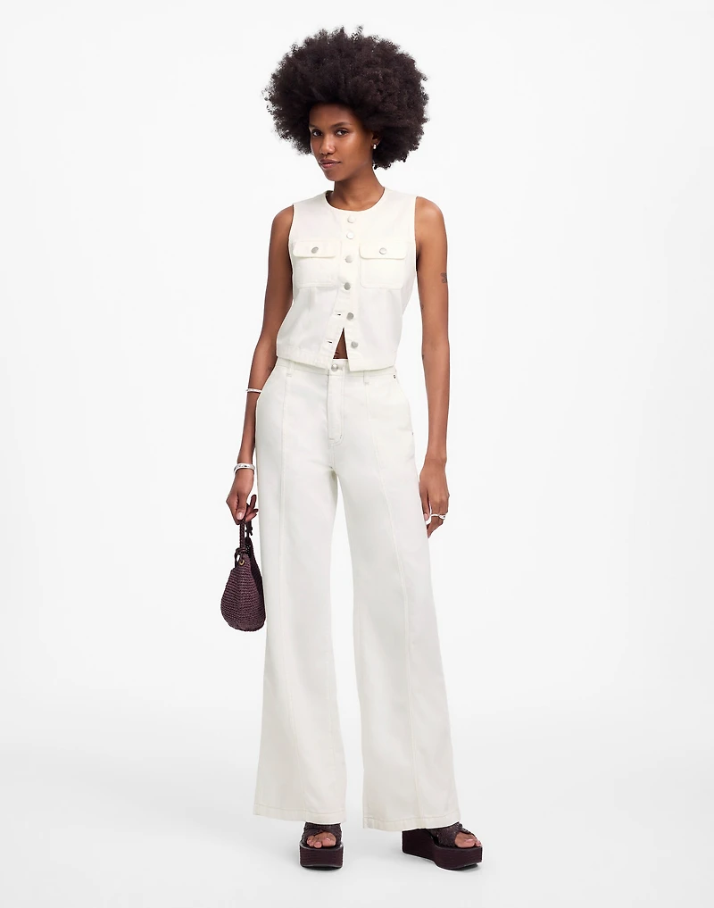 Cropped Denim Vest: Airy Edition | Madewell
