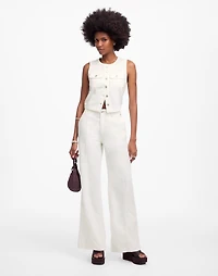 Cropped Denim Vest: Airy Edition | Madewell