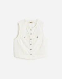 Cropped Denim Vest: Airy Edition | Madewell