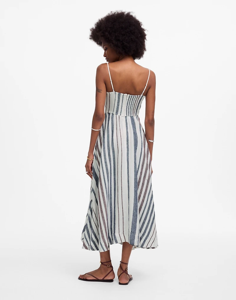 Striped Circle Maxi Dress 100% Linen | Madewell