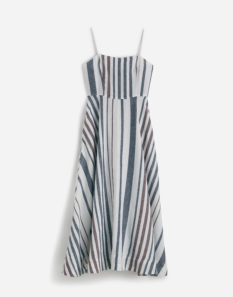 Striped Circle Maxi Dress 100% Linen | Madewell