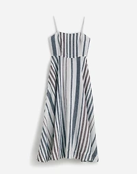Striped Circle Maxi Dress in 100% Linen | Madewell