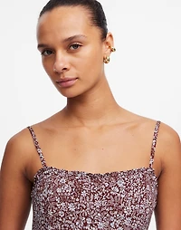 Squareneck Sleeveless Maxi Dress Floral | Madewell