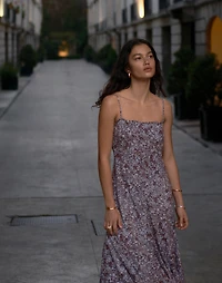 Squareneck Sleeveless Maxi Dress Floral | Madewell