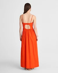 Poplin Seamed Maxi Dress | Madewell