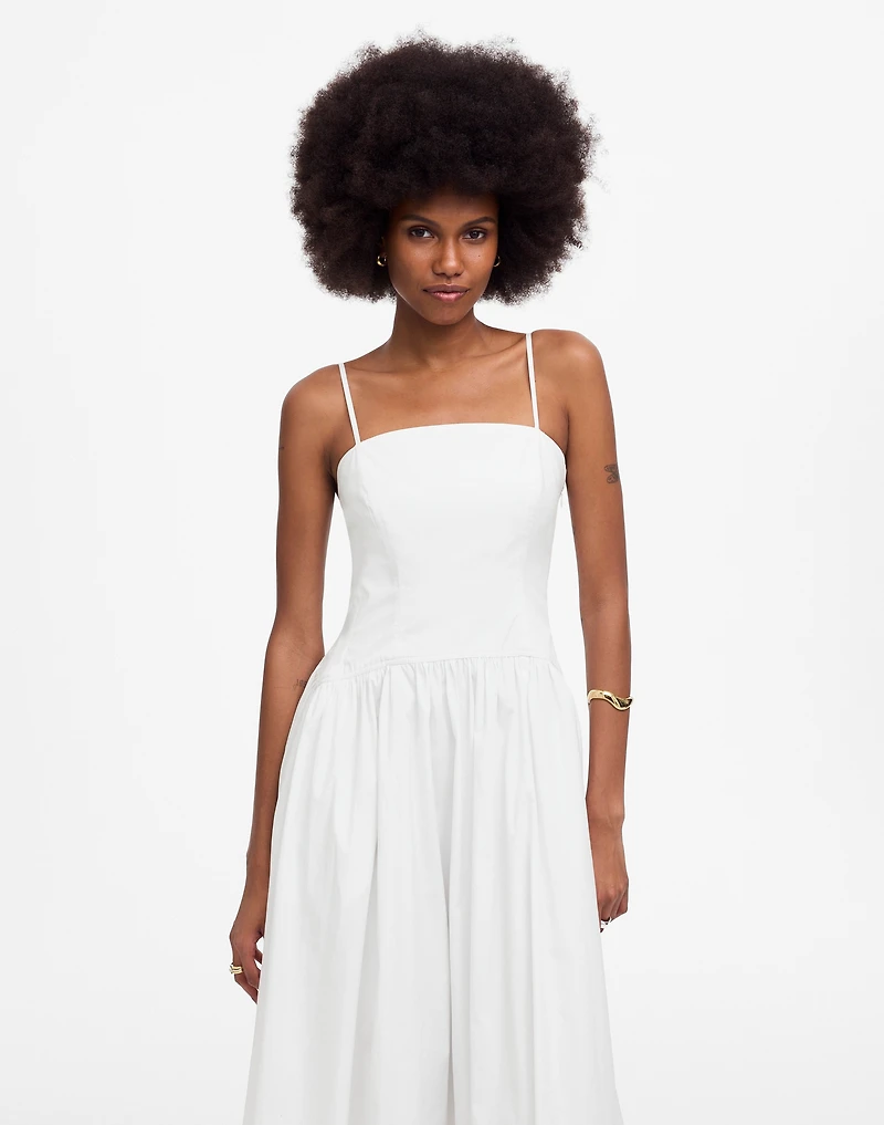 Poplin Seamed Maxi Dress | Madewell
