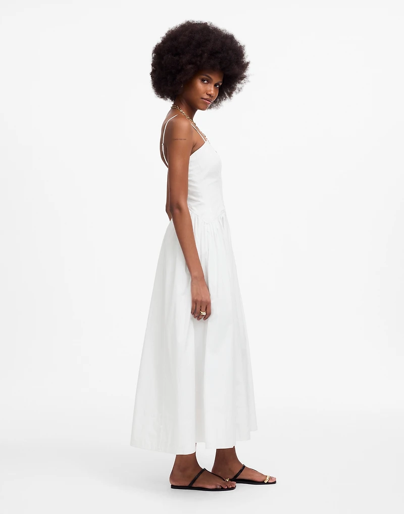 Poplin Seamed Maxi Dress | Madewell