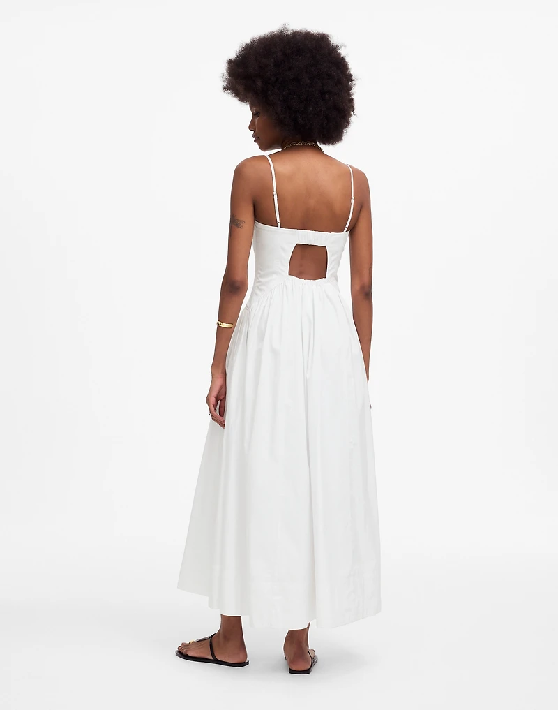 Poplin Seamed Maxi Dress | Madewell
