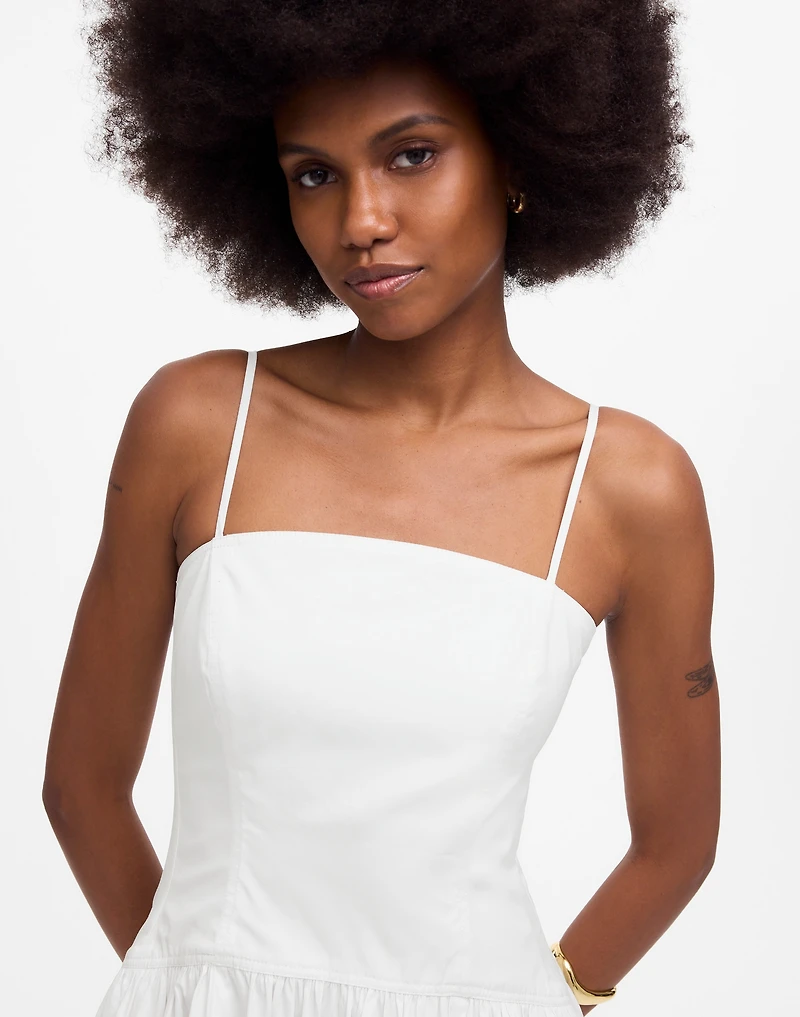 Poplin Seamed Maxi Dress | Madewell