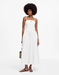 Poplin Seamed Maxi Dress | Madewell