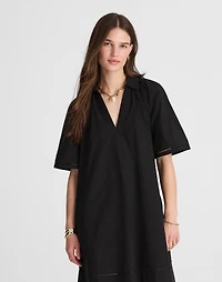 Poplin Splitneck Mini Shirtdress | Madewell