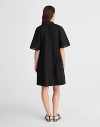 Poplin Splitneck Mini Shirtdress | Madewell