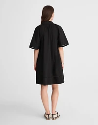 Poplin Splitneck Mini Shirtdress | Madewell
