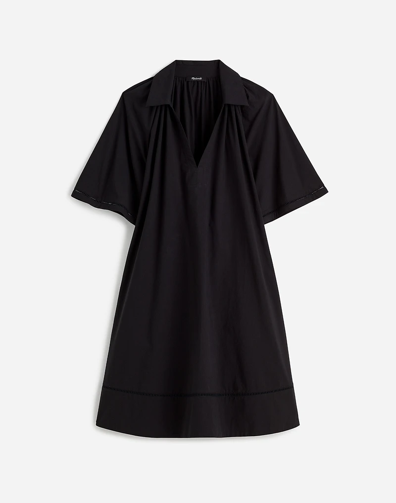 Poplin Splitneck Mini Shirtdress | Madewell