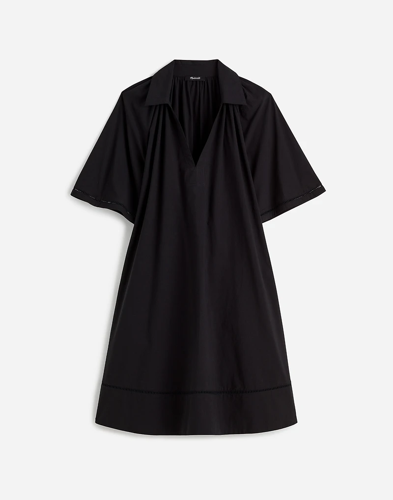 Poplin Splitneck Mini Shirtdress | Madewell