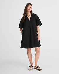 Poplin Splitneck Mini Shirtdress | Madewell