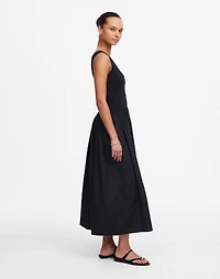 Mixed Poplin Scoopneck Maxi Dress | Madewell