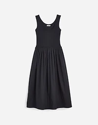 Mixed Poplin Scoopneck Maxi Dress | Madewell