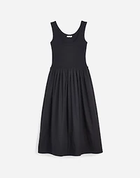 Mixed Poplin Scoopneck Maxi Dress | Madewell