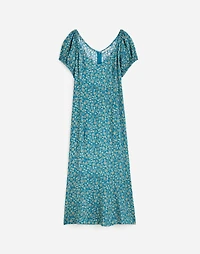 Cap-Sleeve Midi Dress Floral | Madewell
