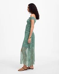 Smocked Off-Shoulder Dress Floral | Madewell