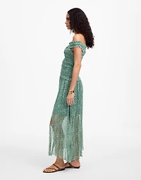 Smocked Off-Shoulder Dress Floral | Madewell