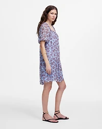 Puff-Sleeve Mini Dress in Floral | Madewell
